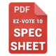EZ-VOTE 10 Student Clicker Specifications
