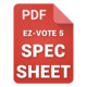 EZ-VOTE 5 Student Clicker Specifications