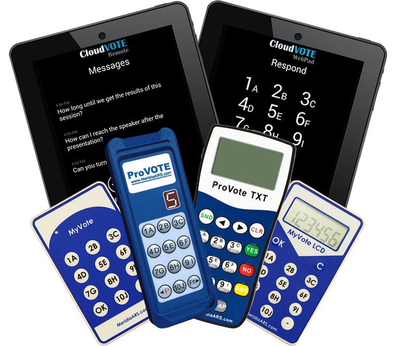 Audience Response Systems (tablets, keypads)