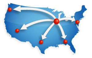 Multisite Virtual Voting Map of USA