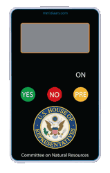House of Representatives - Committee on Natural Resources Custom Response Keypad