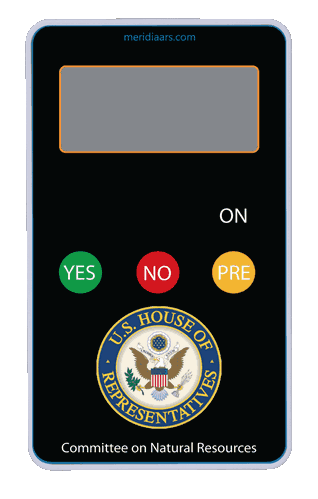 House of Representatives - Committee on Natural Resources Custom Response Keypad House of Representatives - Committee on Natural Resources Custom Response Keypad
