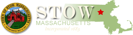 stow Massachusetts map logo