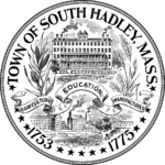 Town of South Hadley, MA Seal Logo Black & White