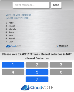 CloudVOTE Online Electronic Voting WebPad