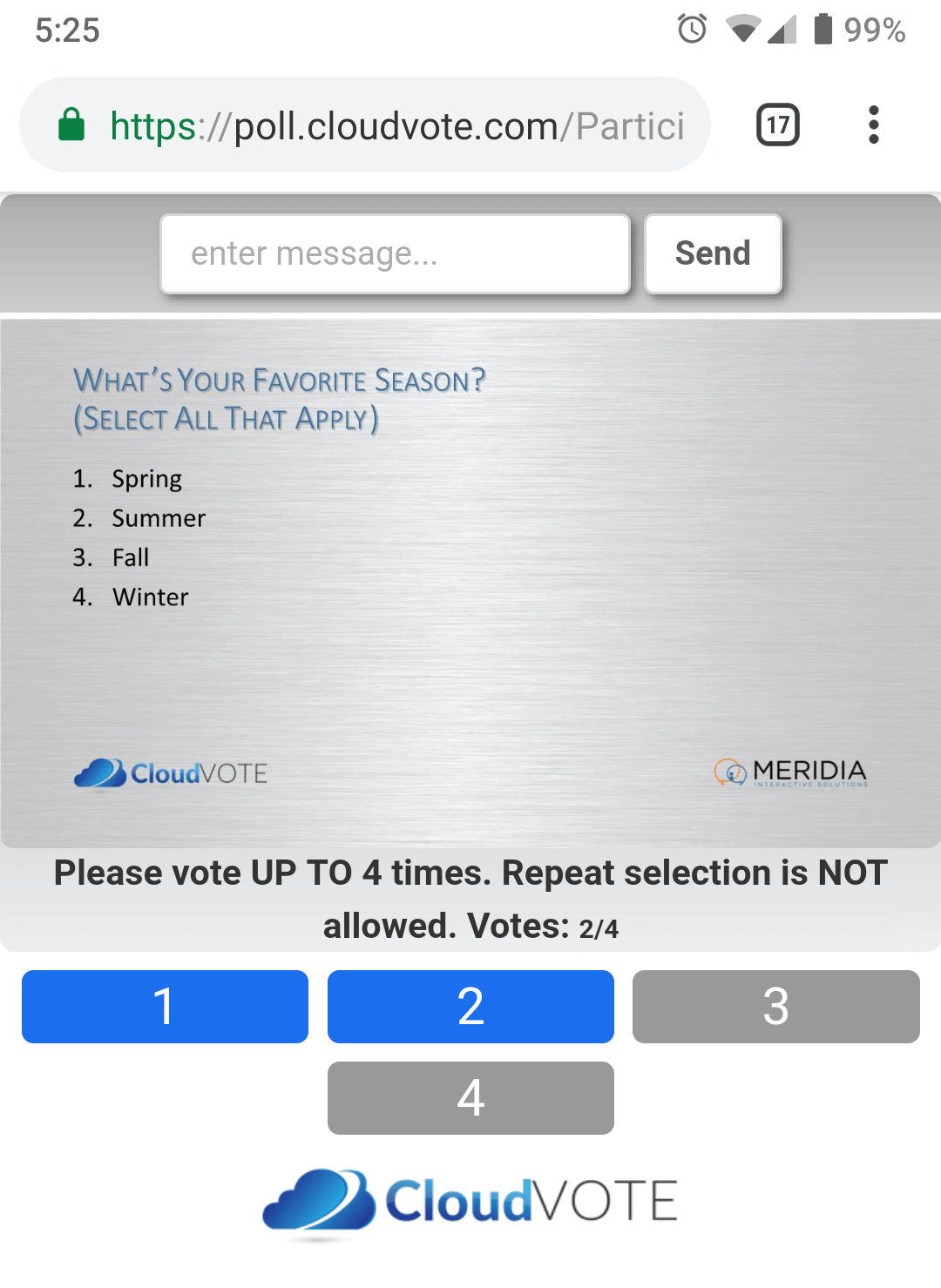 CloudVOTE Online Electronic Voting WebPad