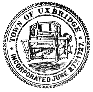 Town of Uxbridge Logo Seal Black & White