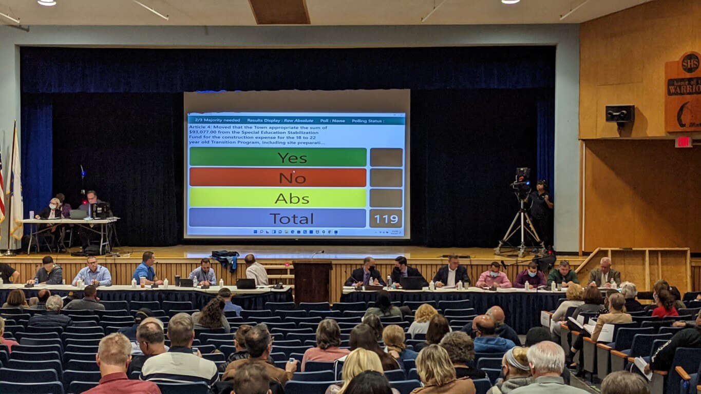 Seekonk, MA Town Meeting, November 2021