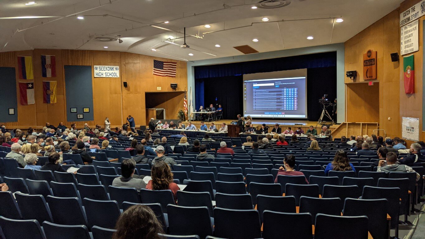 Seekonk, MA Town Meeting, November 2021