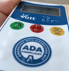 EZ-VOTE ADA Compatible Clicker for Visually Impaired