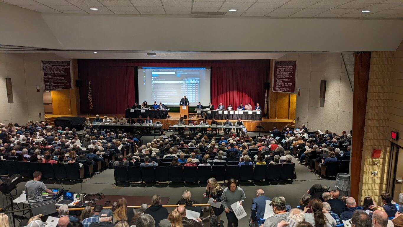 Carver, MA Town Meeting, April 2022 01