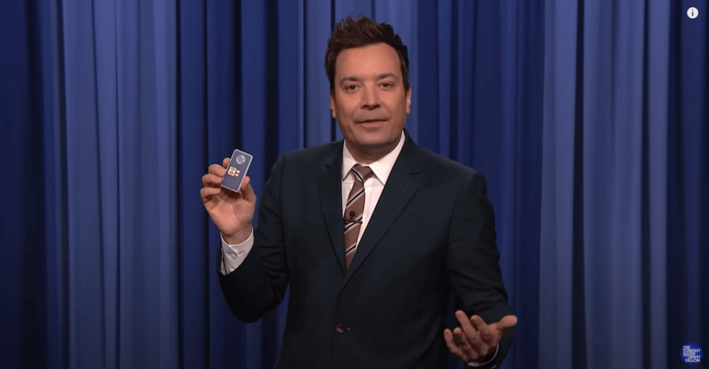 Jimmy Fallon with Voting Keypad