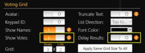 Real-Time Vote Values Settings in TownVOTE