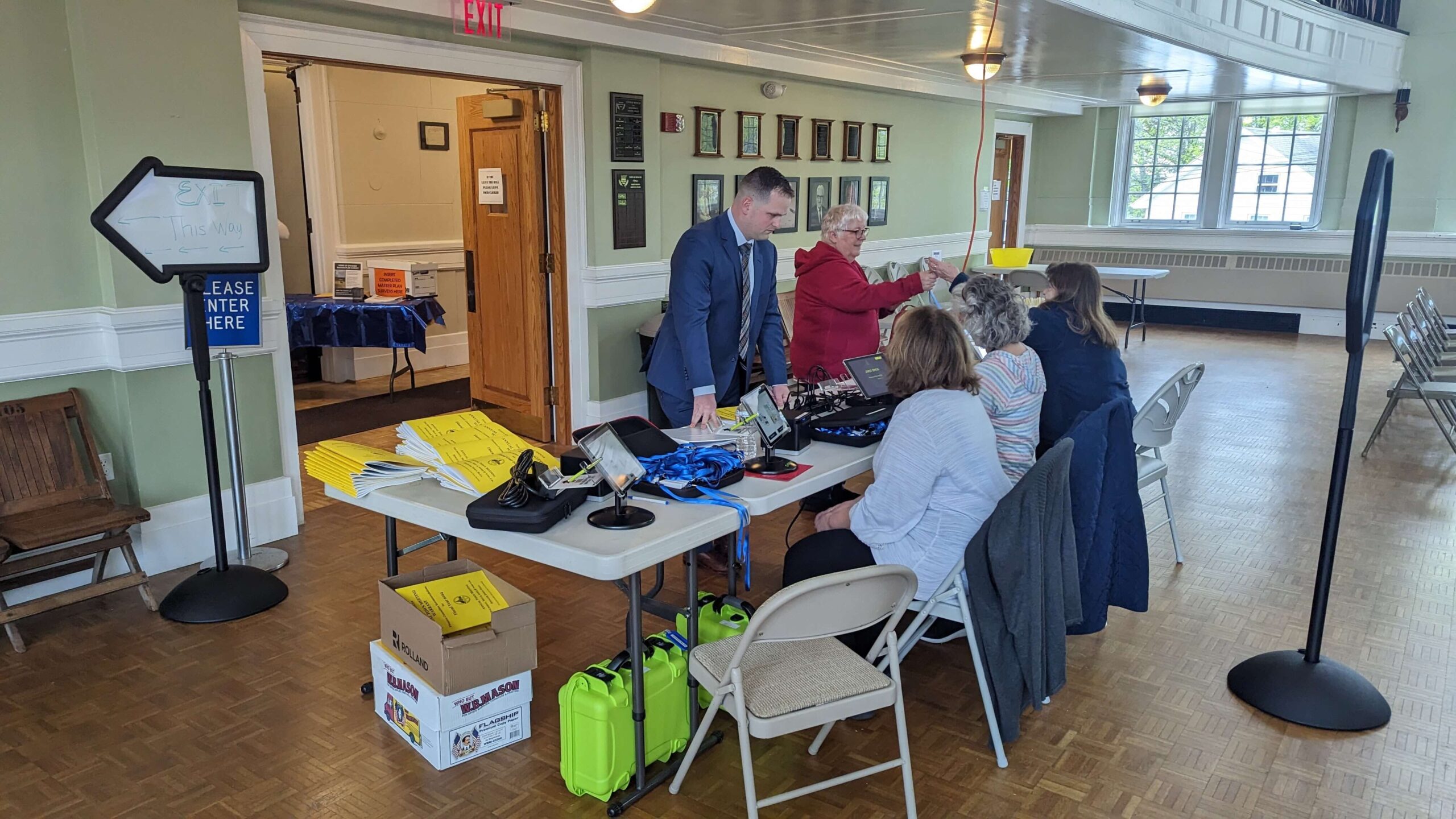 Spencer Town Meeting Registration Desk