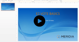 EZ-VOTE PowerPoint Plugin Training Video Thumbnail