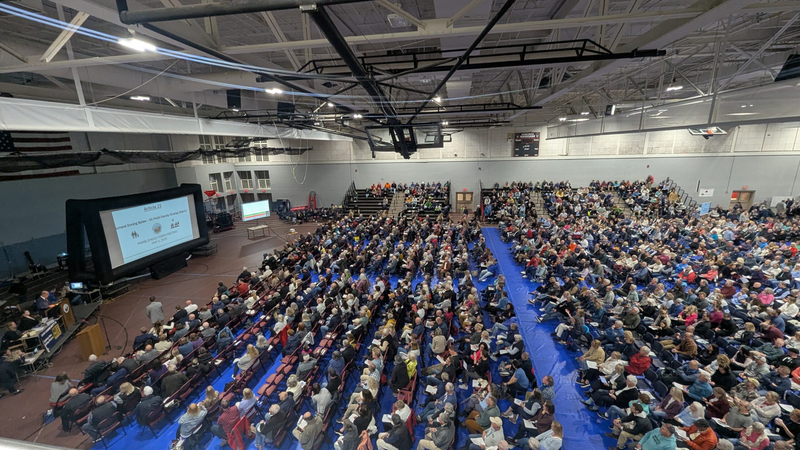 Marblehead Town Meeting Overhead View